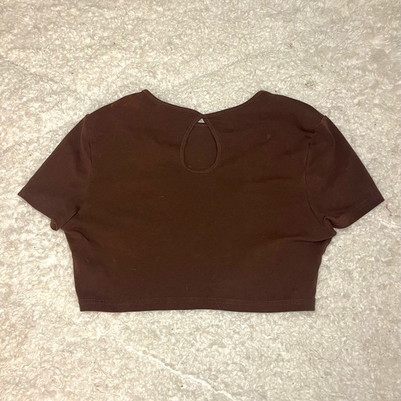 SHEIN | Tops | Honey Brown Shein Crop Top | Poshmark